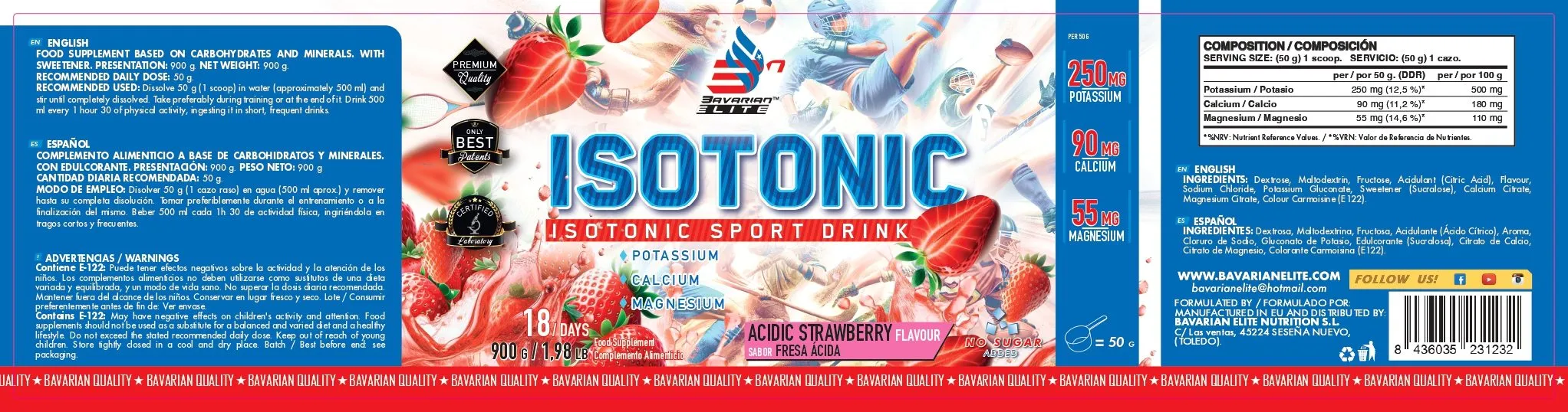 ISOTONIC 900 GR