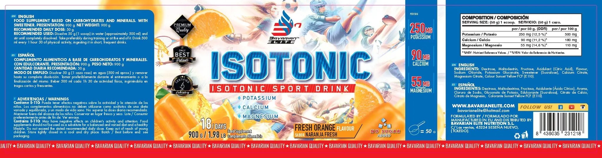 ISOTONIC 900 GR