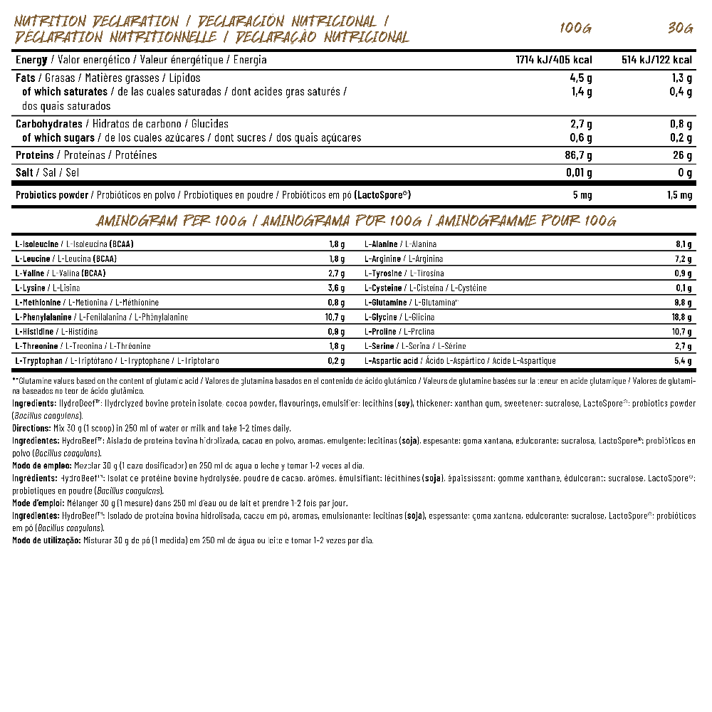 MUSCLE SHADOW BEEF XT 1,8KG