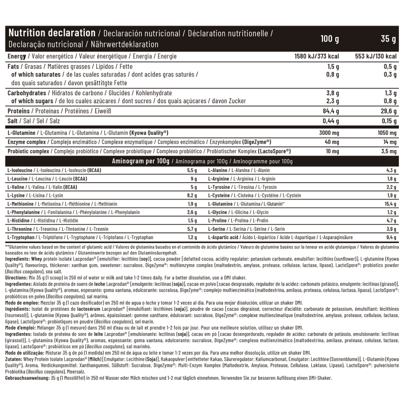 PROTEINA ISOLATE PRO ZERO 1KG