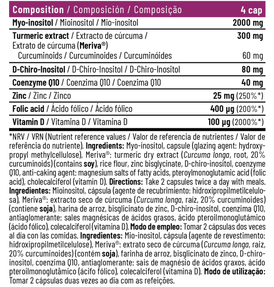 MYO & D-CHIRI INOSITOL COMPLEX 100 CAPSULAS