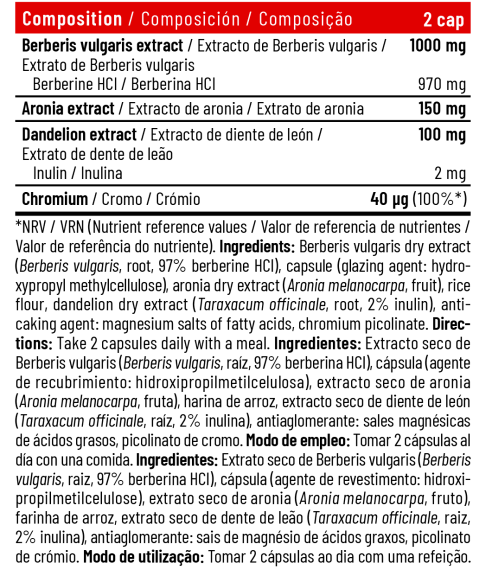 ULTRA BERBERINE COMPLEX 60 CAPSULAS