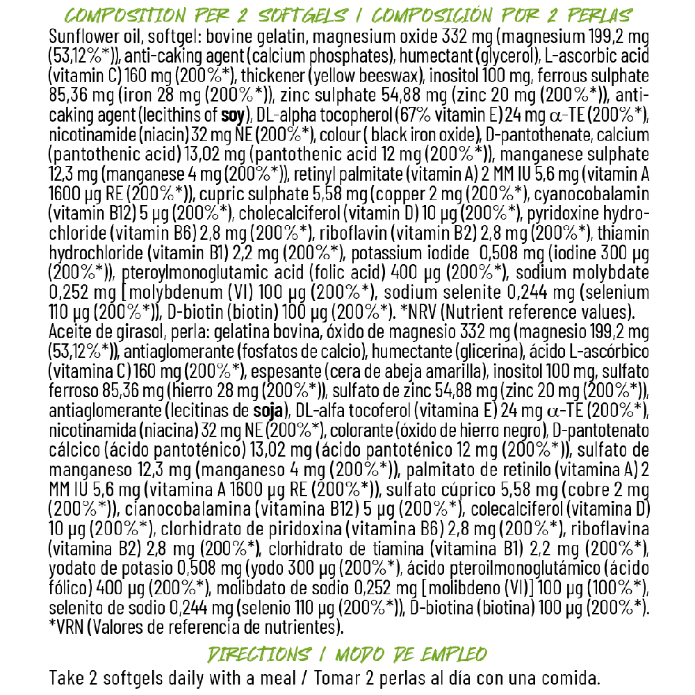 MUSCLE SHADOW VITA X 100 PERLAS