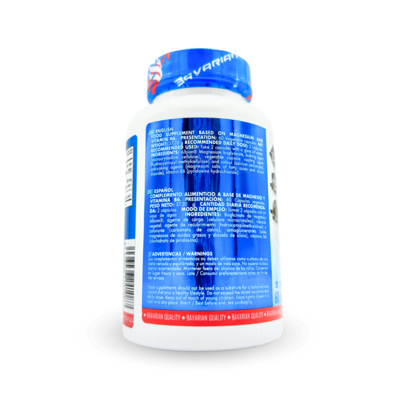 MAGNESIO + VITAMINA B6 60 CAPSULAS