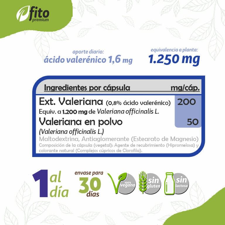 FITO PREMIUM VALERIANA 30 CAPSULAS